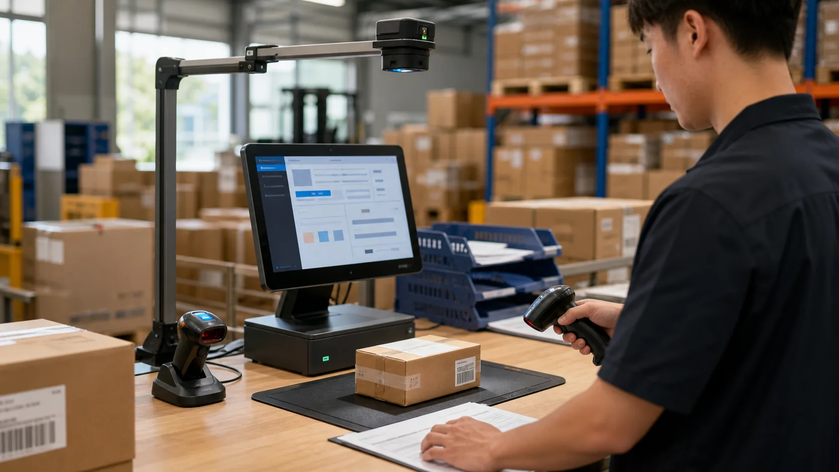 AI and IoT industry application scene for warehouse recognition and operations